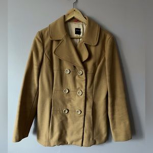 Women’s Gap Tan Wool Trench Coat M